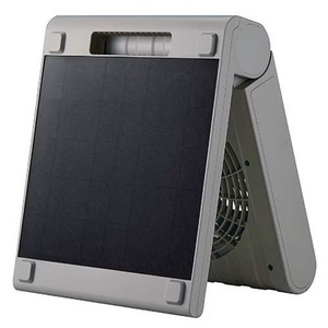 YAMADASELECT(ヤマダセレクト)  APY-600(LG) ソーラーパワーファン 4段階風量切替 モバイルバッテリーにも ライトグレー