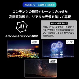 REGZA 55Z875R 55V型 タイムシフトマシン搭載4K MiniLED液晶テレビ Z875Rシリーズ