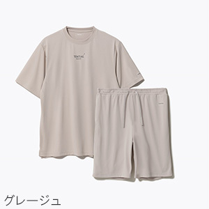 [BAKUNE]  Dry Men's 上下セット（半袖Tシャツ・ショートパンツ） 