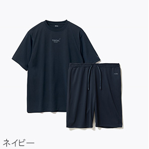 [BAKUNE]  Dry Men's 上下セット（半袖Tシャツ・ショートパンツ） 