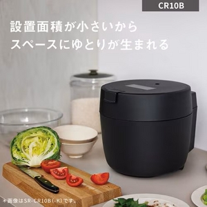 パナソニック SR-CR10B-K 圧力IHジャー炊飯器 0.5〜5合炊き ダイヤモンド竈釜でおいしく炊き上がる ブラック★在庫一掃品★