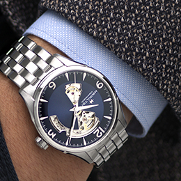[HAMILTON] ジャズマスターOPEN　HEART　AUTO（H32705141）