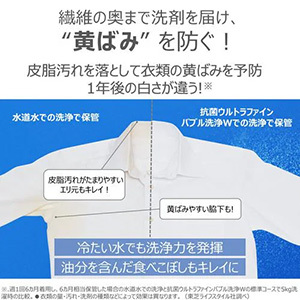 【無料長期保証1+3年付き】 東芝 AW-12DPB5(W) 全自動洗濯機 洗濯12kg 幅55.9cm 自動投入 ウルトラファインバブル Ag＋抗菌水 ホワイト系
