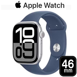 [Apple] アップル Apple Watch Series 10 GPSモデル 46mm MWWM3J/A [シルバー・デニムスポーツバンド M/L]☆