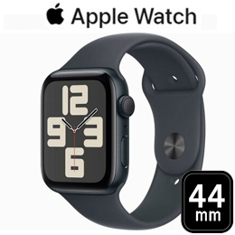 [Apple] アップル Apple Watch SE 第2世代 GPSモデル 44mm MXEJ3J/A [ミッドナイトスポーツバンド S/M]☆