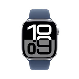[Apple] アップル Apple Watch Series 10 GPSモデル 46mm MWWM3J/A [シルバー・デニムスポーツバンド M/L]☆