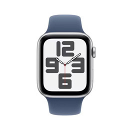 [Apple] アップル Apple Watch SE 第2世代 GPSモデル 44mm MXEQ3J/A [シルバー・デニムスポーツバンド S/M]☆