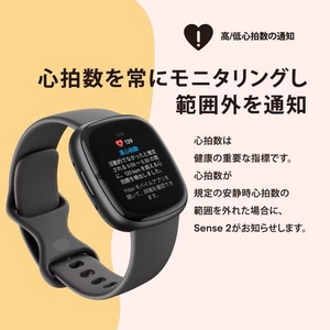 Fitbit FB521SRWT-FRCJK スマートウォッチ Fitbit Sense 2 ルナホワイト／プラチナアルミニウム