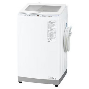 AQUA 全自動洗濯機 洗濯：8.0kg 3Dパワフル洗浄 高濃度クリーン浸透RX ほぐし仕上げ AQW-V8A（W) ホワイト系