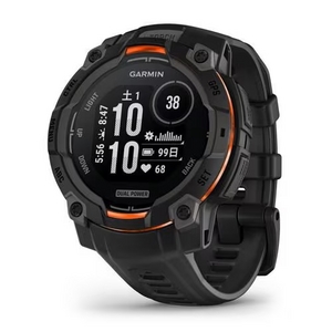 GARMIN 010-02934-30 Instinct 3 45mm Dual Power Black Bezel with Black Band 防水対応 