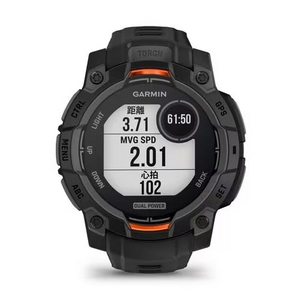 GARMIN 010-02934-30 Instinct 3 45mm Dual Power Black Bezel with Black Band 防水対応 