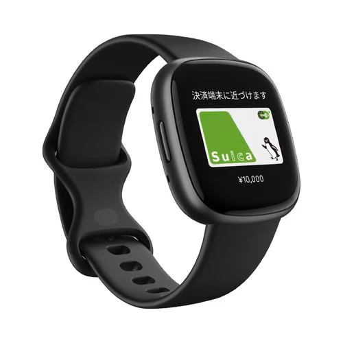 Fitbit FB523BKBK-FRCJK スマートウォッチ Fitbit Versa 4 ブラック／グラファイトアルミニウムFB523BKBKFRCJK