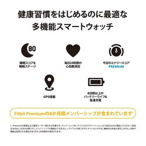 Fitbit FB523BKBK-FRCJK スマートウォッチ Fitbit Versa 4 ブラック／グラファイトアルミニウムFB523BKBKFRCJK