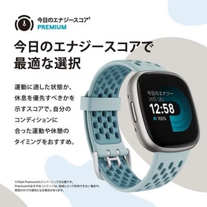Fitbit FB523BKBK-FRCJK スマートウォッチ Fitbit Versa 4 ブラック／グラファイトアルミニウムFB523BKBKFRCJK