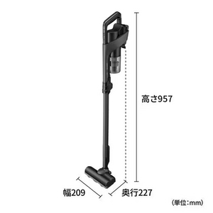 シャープ EC-FR11 スティッククリーナー 1.2kgの軽量設計 強力吸引モーター採用 着脱式バッテリー ブラック系