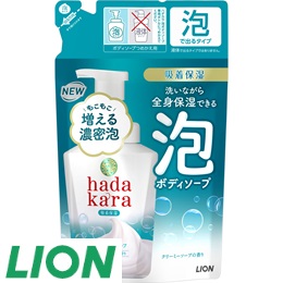 20 [ライオン] hadakara泡ボディソープクリーミーソープ替え・2コ