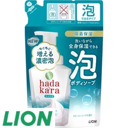 20 [ライオン] hadakara泡ボディソープクリーミーソープ替え・2コ