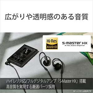 ソニー NW-A307 B ウォークマン ハイレゾ音源対応 WALKMAN A300シリーズ 64GB ブラック
