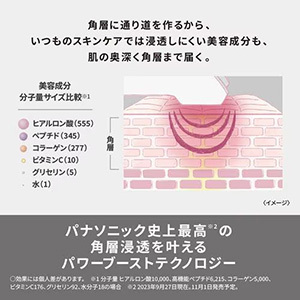 パナソニック EH-SS85-W イオンブースト マルチEX イオン美顔器 ビューティケア ホワイト EHSS85W