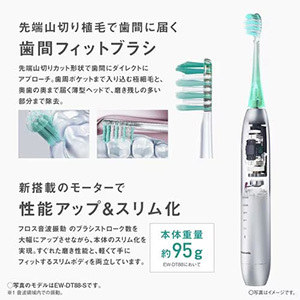 パナソニック EW-DP38-W W音波振動ハブラシ ドルツ 音波振動式 ホワイト