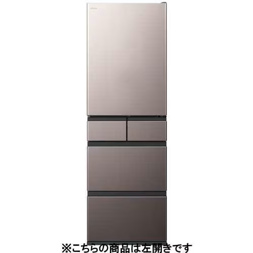 日立 冷蔵庫 470L 左開き 5ドア 幅60cm ひろin冷凍プラス まるごとチルド R-HWS47X グレー系