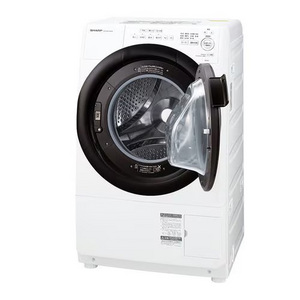シャープ ドラム式洗濯機 右開き 洗濯7.0kg 乾燥3.5kg 幅64cm 自動お掃除 プラズマクラスター ES7S1 ホワイト系