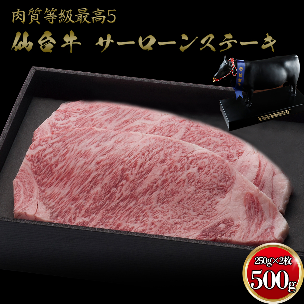 仙台牛 A5ランク サーロイン5ステーキ 250g×2枚