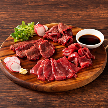 ★熊本 「フジチク」 ふじ馬さし赤身食べ比べ