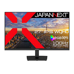JAPANNEXT 27インチ IPSパネル搭載 WQHD液晶モニター HDR sRGB：99％ JN-IPS273WQHD