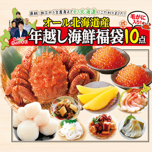 [年末お届け！]オール北海道産毛がに海鮮福袋 10点セット