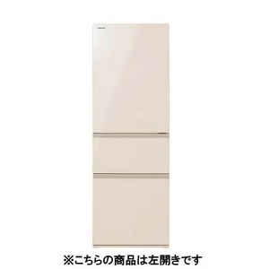 〈2025年11月24日発売予定！予約受付中〉東芝 冷蔵庫 356L 3ドア 左開き 幅 60cm 3段冷凍室 節電モード ヤマダオリジナル GR-Y36YFVL(UC) ピンク系