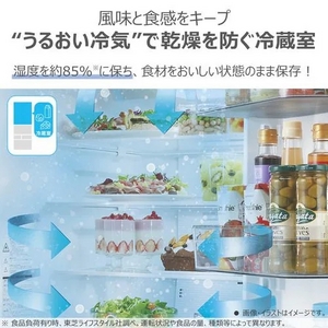 東芝 冷蔵庫 462L 6ドア 観音開き 幅 65cm 摘みたて野菜室 速鮮チルド ベジータ GR-Y460FK(EC) ゴールド系