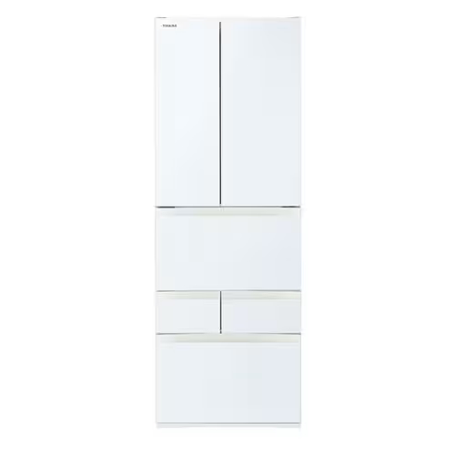 【無料長期保証1+3年付き】東芝 冷蔵庫 509L 6ドア 観音開き 幅 65cm 摘みたて野菜室 速鮮チルド ベジータ GR-Y510FK(EW) ホワイト系