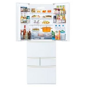 東芝 冷蔵庫 509L 6ドア 観音開き 幅 65cm 摘みたて野菜室 速鮮チルド ベジータ GR-Y510FK(EW) ホワイト系