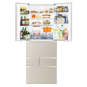 【無料長期保証1+3年付き】東芝 冷蔵庫 551L 6ドア 観音開き 幅 68.5cm 摘みたて野菜室 速鮮チルド ベジータ GR-Y550FK(EC) ゴールド系