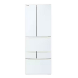 【無料長期保証1+3年付き】東芝 冷蔵庫 551L 6ドア 観音開き 幅 68.5cm 摘みたて野菜室 速鮮チルド ベジータ GR-Y550FK(EW) ホワイト系