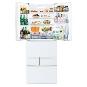 東芝 冷蔵庫 601L 6ドア 観音開き 幅 68.5cm 摘みたて野菜室 速鮮チルド ベジータ GR-Y600FK(EW) ホワイト系