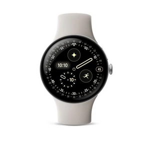 Google GA09308-US スマートウォッチ Google Pixel Watch 4 45mm Polished Silver／Porcelain