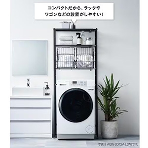 【無料長期保証1+3年付き】AQUA ドラム式洗濯機 左開き 洗濯12.0kg 乾燥6.0kg 幅幅59.5cm お湯洗い まっ直ぐドラム AQW-SD12A-L(W) ホワイト系 ヒートポンプ