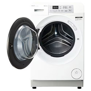 【無料長期保証1+3年付き】AQUA ドラム式洗濯機 左開き 洗濯8.0kg 乾燥4.0kg 幅幅59.5cm お湯洗い まっ直ぐドラム AQW-SD8A-L(W) ホワイト系 ヒートポンプ