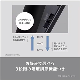 パナソニック EH-HV2B-K コンパクトストレートアイロン ブラック