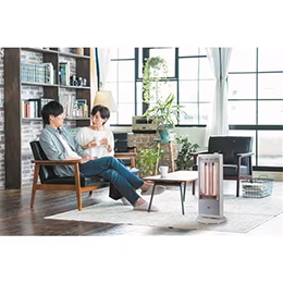 アラジン AEH-G107N-W ホワイト 遠赤外線 グラファイトヒーター 自動首振り 1000W