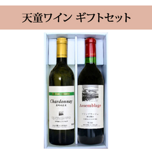 【酒】天童ワイン ギフトセット (赤白) (T2-28)
