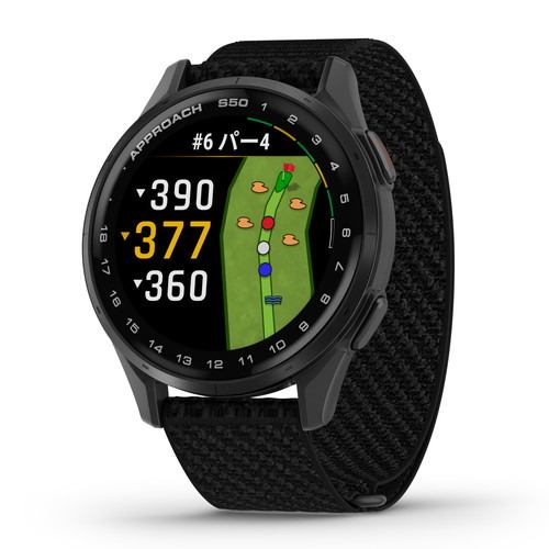 GARMIN 010-03010-20 Approach S50 心拍計 GPS Suica ランニング ゴルフ GPSナビ ゴルフナビ ブラック