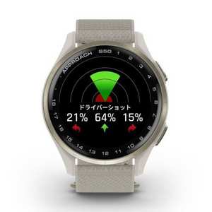 GARMIN 010-03010-21 Approach S50 心拍計 GPS Suica ランニング ゴルフ GPSナビ ゴルフナビ アイボリー