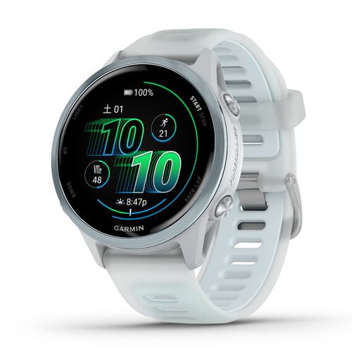 GARMIN 010-02970-31 Forerunner 570 42mm ロングバッテリー 心拍計 高精度GPS AMOLED　 ホワイト／クラウド