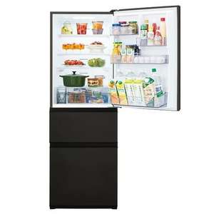 東芝 冷蔵庫 356L 右開き 3ドア 60cm うるおいラップ野菜室 3段冷凍室 GR-Y36SC(KZ) ブラック系