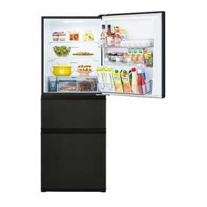 東芝 冷蔵庫 326L 右開き 3ドア 60cm うるおいラップ野菜室 3段冷凍室 GR-Y33SC(KZ) ブラック系