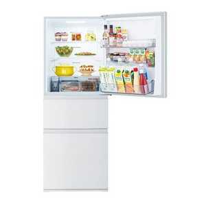 東芝 冷蔵庫 326L 右開き 3ドア 60cm うるおいラップ野菜室 3段冷凍室 GR-Y33SC(WU) ホワイト系