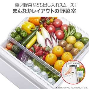 東芝 冷蔵庫 294L 右開き 3ドア 60cm うるおいラップ野菜室 3段冷凍室 GR-Y29SC(KZ) ブラック系